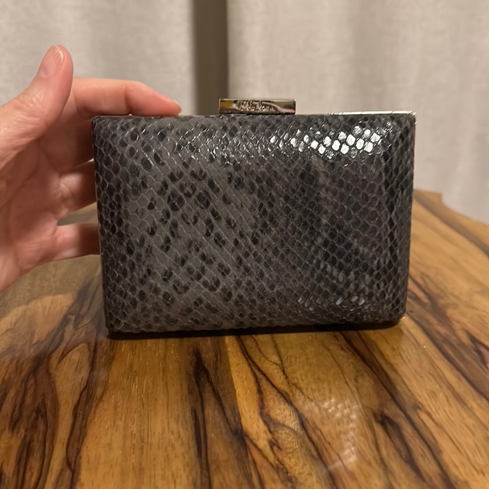 Colehaan Faux Snakeskin Clutch